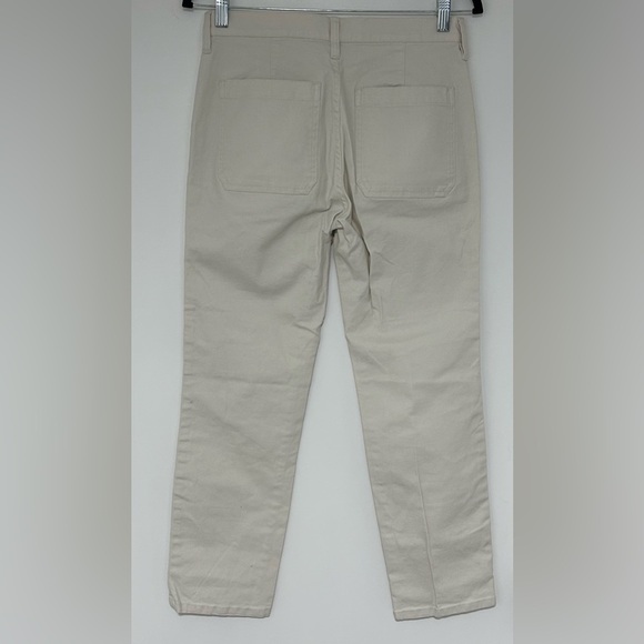 J. Crew Straight Leg Ankle Pants in Natural NWT Size 26 - Picture 2 of 6